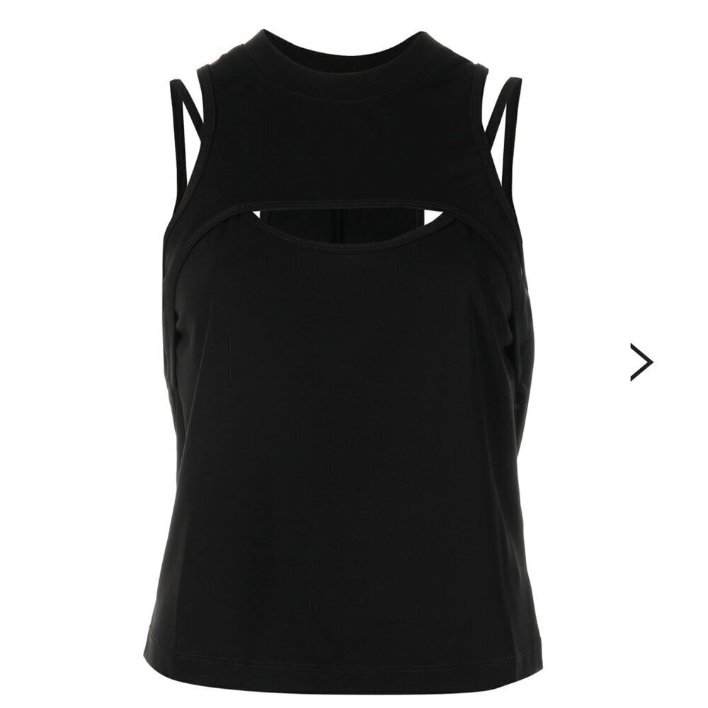 RtA Layered Tank Black Racer Back Top Sleeveless Round Neck